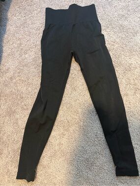 Black High-Waist Seamless Leggings